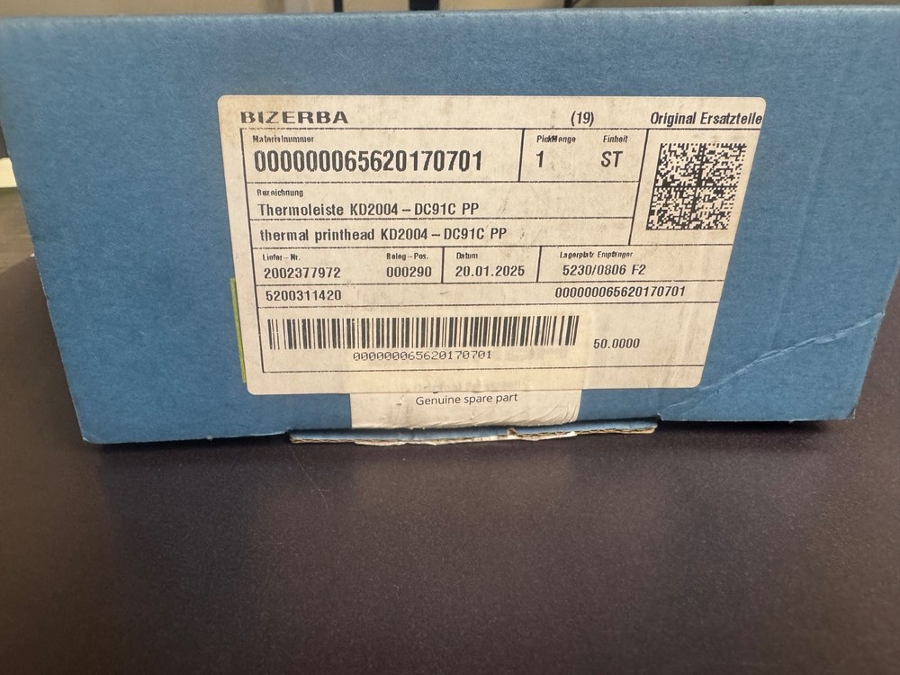 bizerba print head