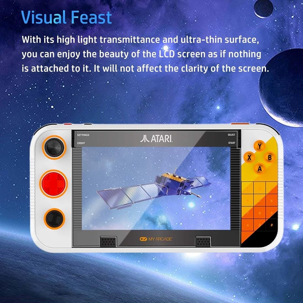 Ultra-Thin Anti-Fingerprint Screen Protector for Atari Gamestation Go, 2-Pack