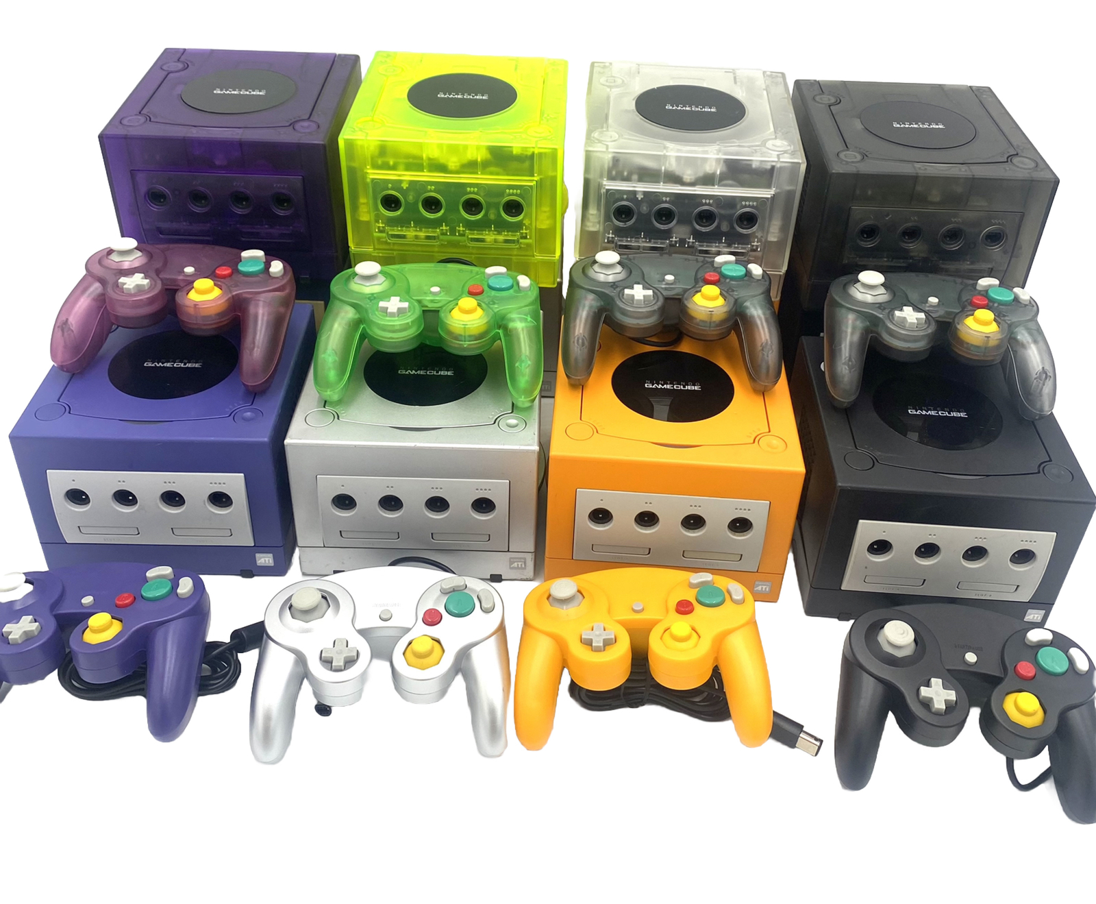 Nintendo GameCube Console NGC Console Various Colors + Controller + Wires Bundle