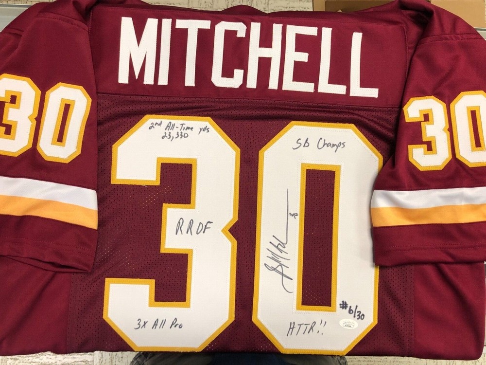 Brian Mitchell Signed Auto Autograph Stat Jersey 5 Inscriptions Ltd Edit #6/30