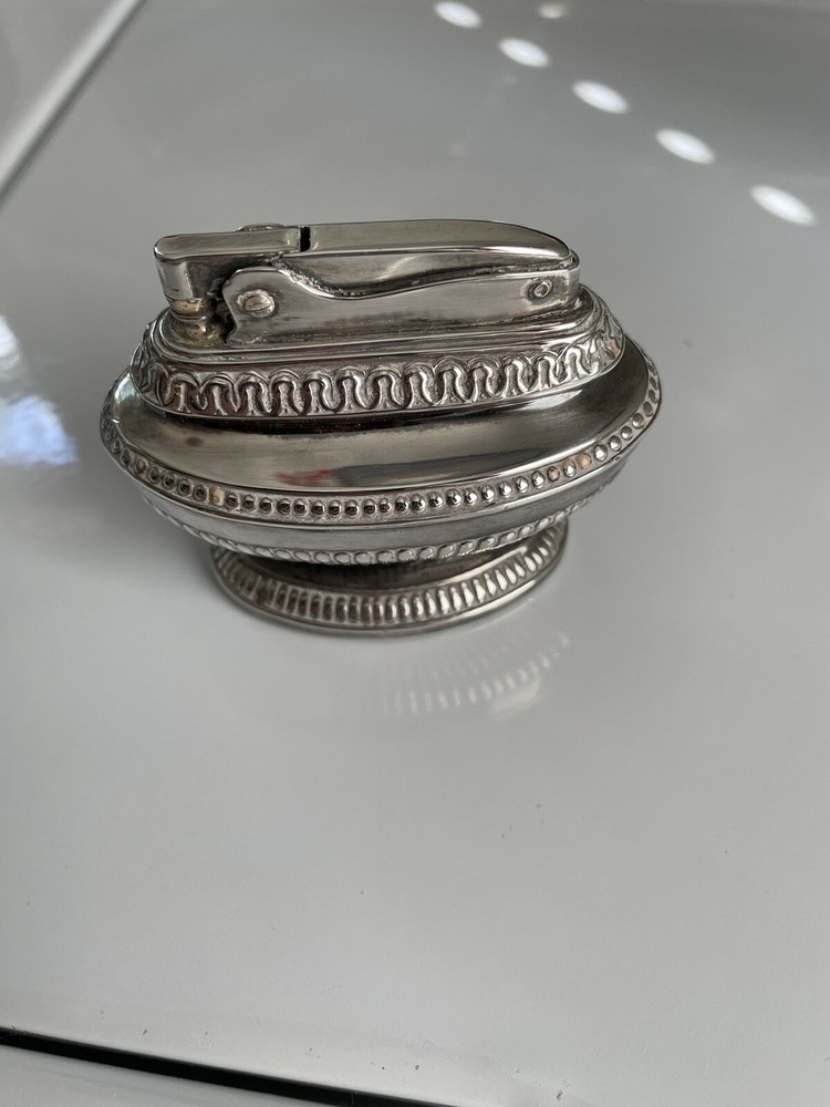 Antique Table Lighter Ronson Silver Queen Anne 1936