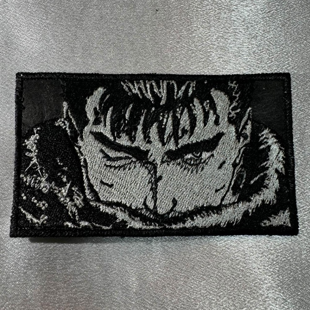 Guts Berserk Close Up Iron On Embroidery Patch