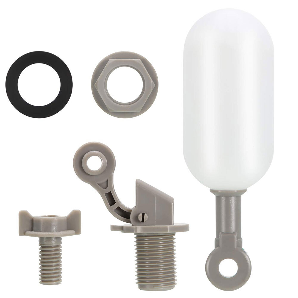 4 Pack Water Float Valve with Adjustable Arm Plastic Water Filter Float 1/2 Inch