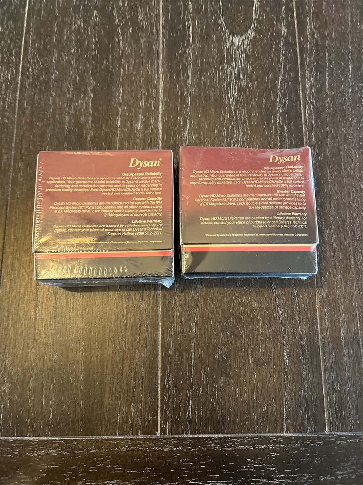 Lot 2 10 pack Dysan MF2HD Double Sided High Density Computer Floppy discs