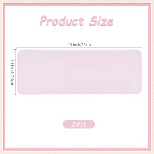 2Pcs Keyboard Protector Cover Rectangle Waterproof Dustproof Transparent Pink