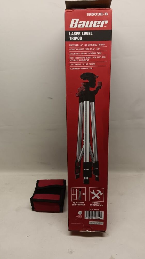 BAUER 57933 LASER LEVEL AND TRIPOD