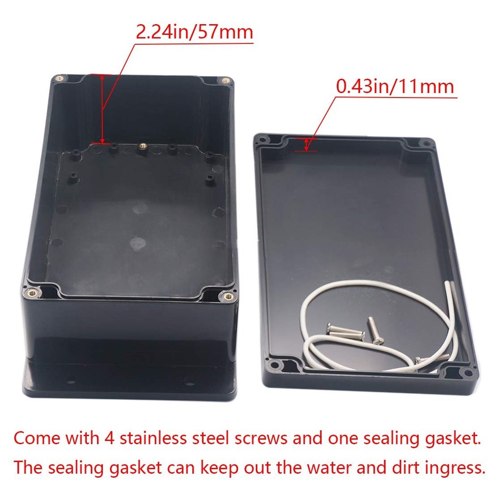 Junction Box IP65 Waterproof ABS Plastic Electrical Project Case Power Juncti...