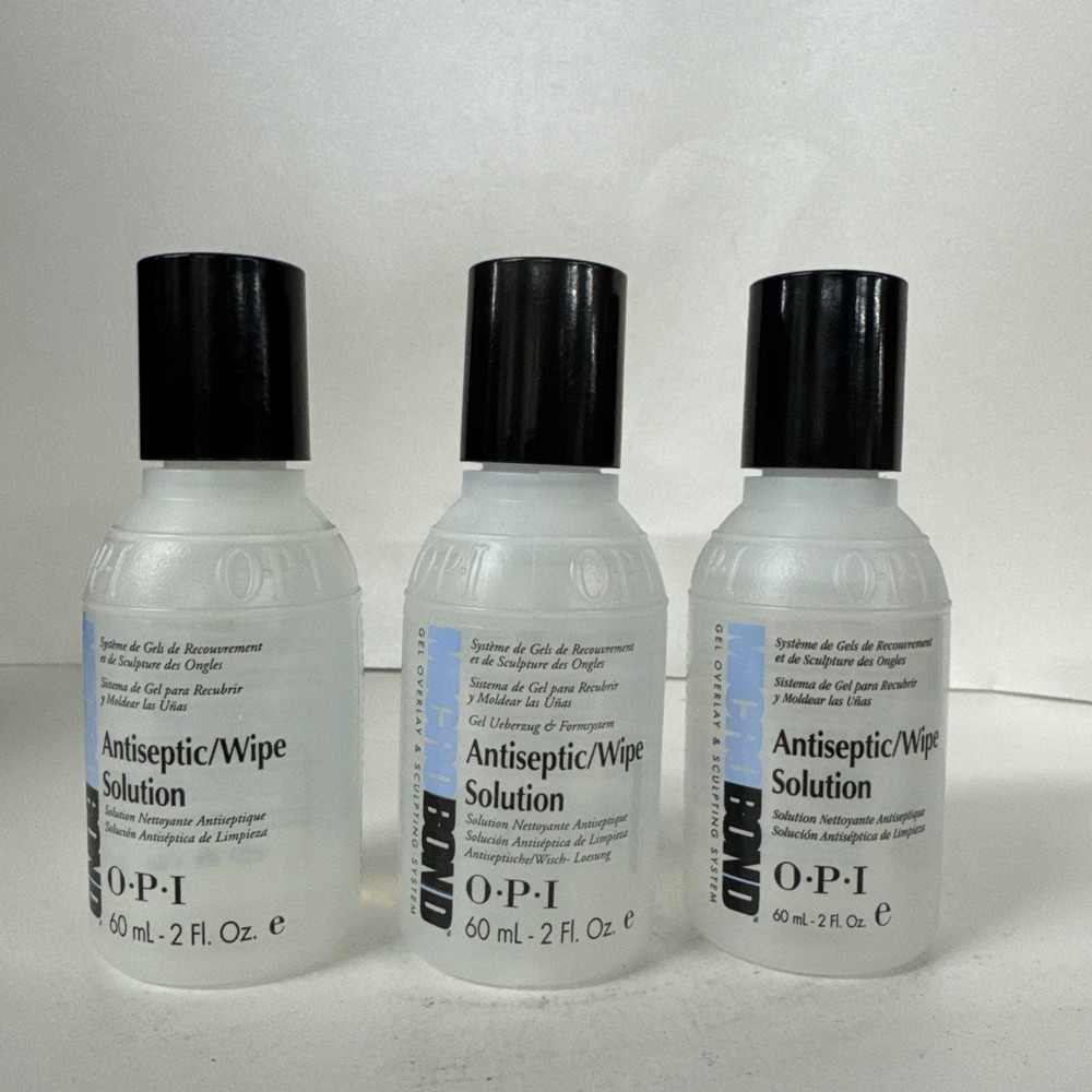 3 Pack OPI Microbond Antiseptic Wipe Solution 2fl oz
