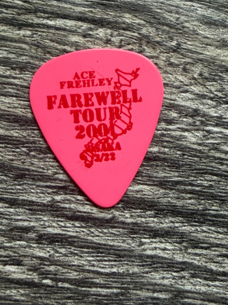 Kiss Guitar Pick ACE FREHLEY Farewell Tour Osaka Japan Japanese '01 Vintage Kiss