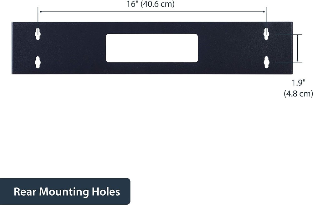 2U Hinged Wall Mount Patch Panel Bracket - 6 inch Deep - 19" Patch Panel Swin...