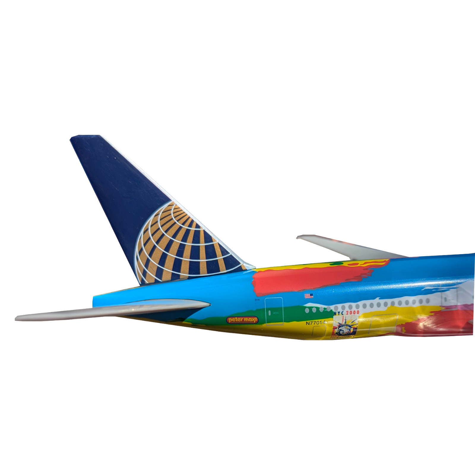 Flight Miniatures Continental "NYC" Peter Max 777-200 1:200 Scale RARE LIMITED