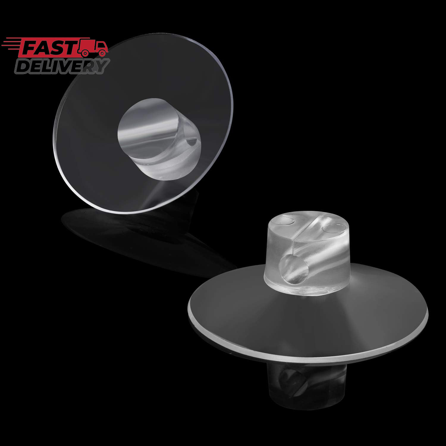 4 Pack Bathroom Shower Caddy Connectors Suction Cups, Heavy Strength Clear Sucti