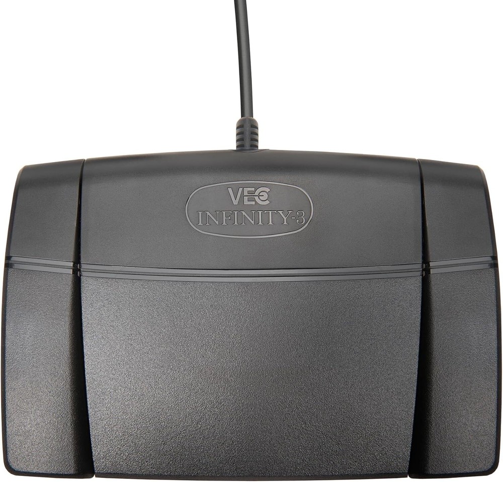Executive Communication Systems Infinity 3 USB Foot Pedal Control Computer Plug