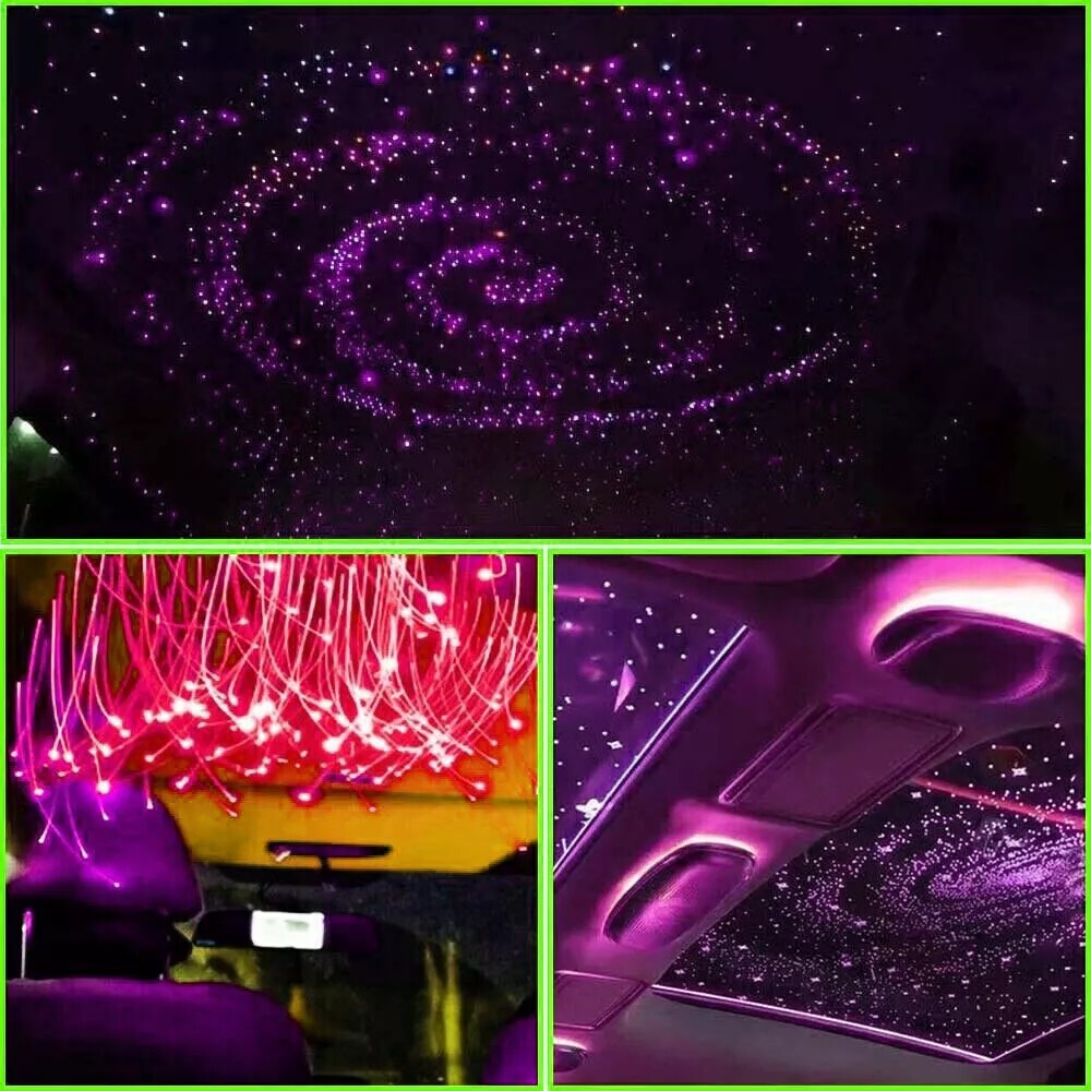 1000PC Car Home Headliner Star Light Kit Roof Twinkle Ceiling Lights Fiber Optic