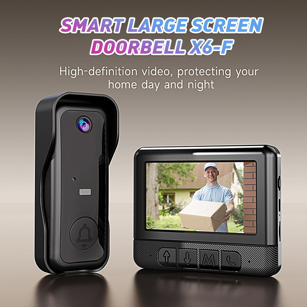 KEPEAK Wireless Doorbell Camera Black