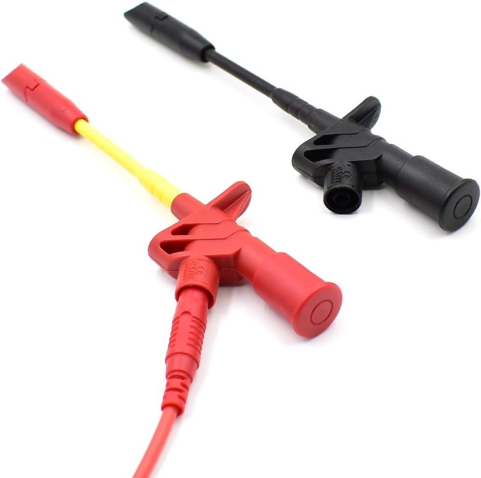 2Pcs Insulation Wire Piercing Probe Clip Test Lead Kit Multimeter Test Probes...