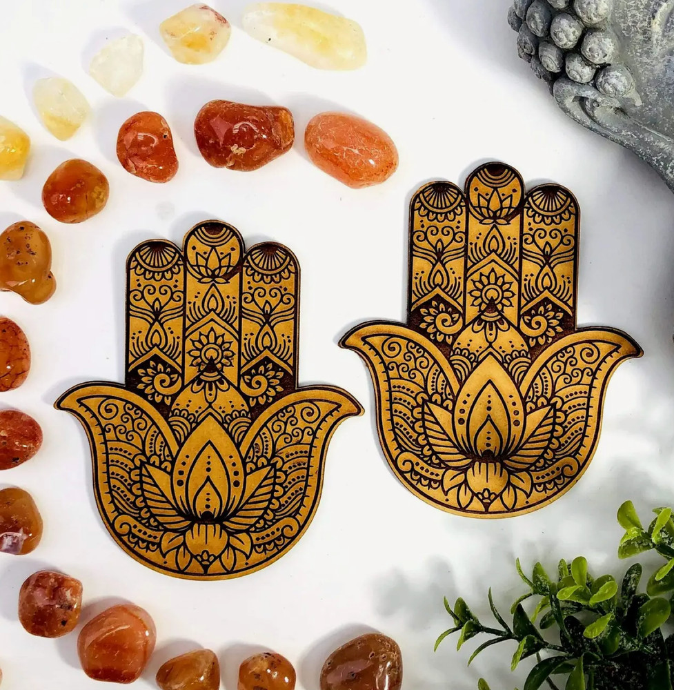 Hamsa Hand Wooden Alter Display