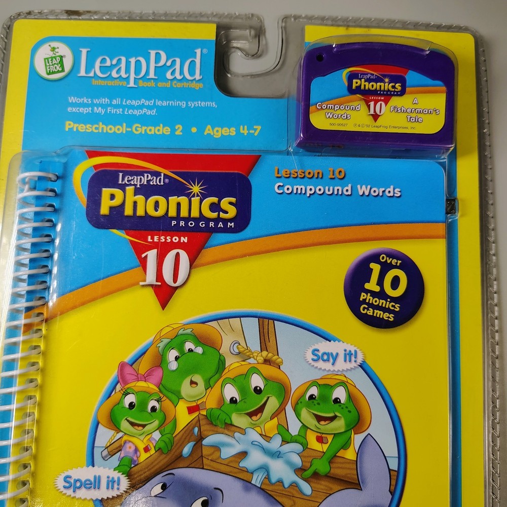 Leap Frog LeapPad Interactive Phonics Program Lesson 10 Cartridge & Booklet NEW