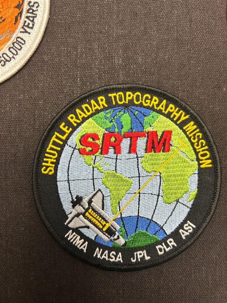 NASA Space Patch Display SRTM Falcon 9 Shuttle Framed Shadow Box