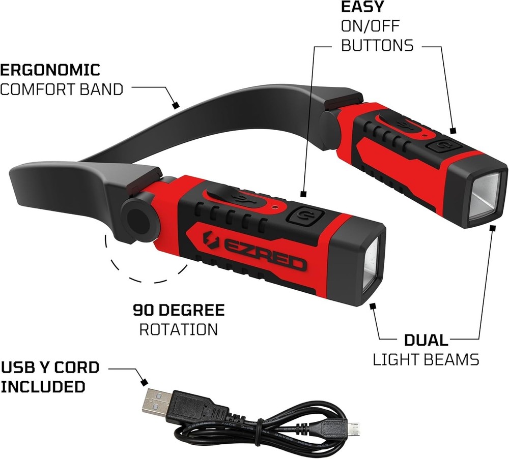 Innovative Neck Light - USB Rechargeable, 9 Hours Runtime