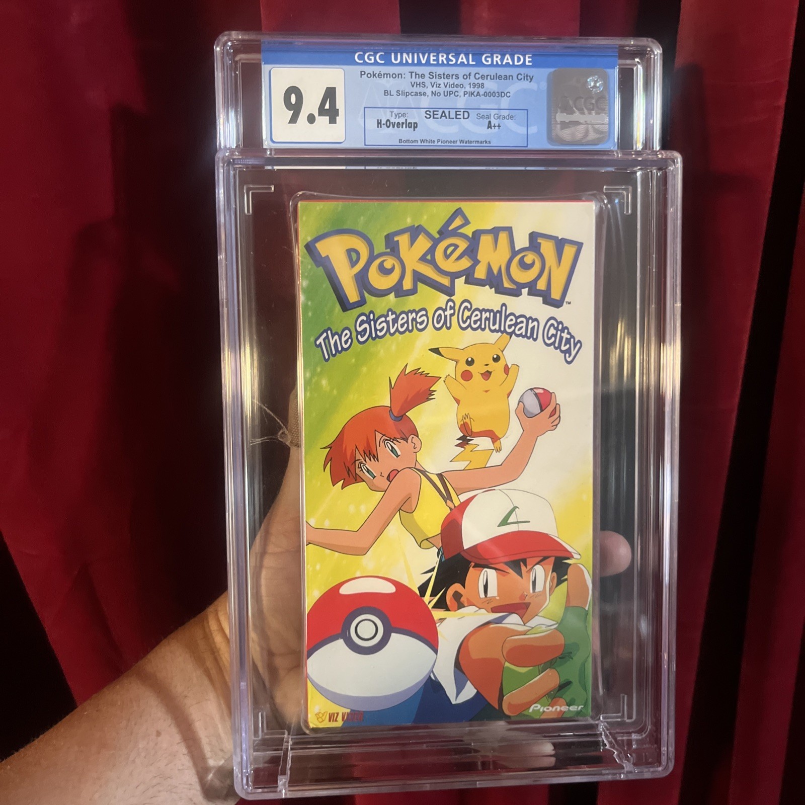 Pokemon The Mystery of Mount Moon VHS Tape Pioneer WM Sealed CGC 9.6 A++ Graded