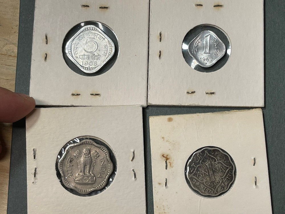 India 4 Coins Lot