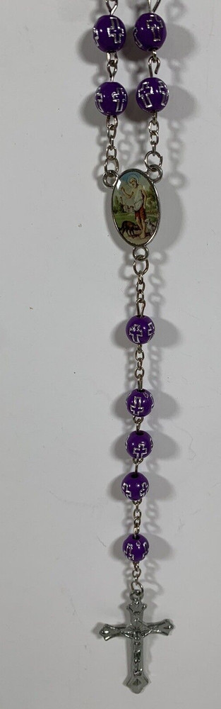 Purple Rosary Plastic Materials