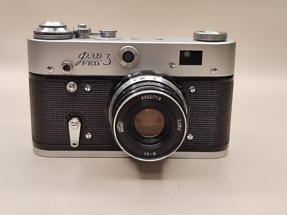 FED 3 camera + Industar-61 2.8/52 M39