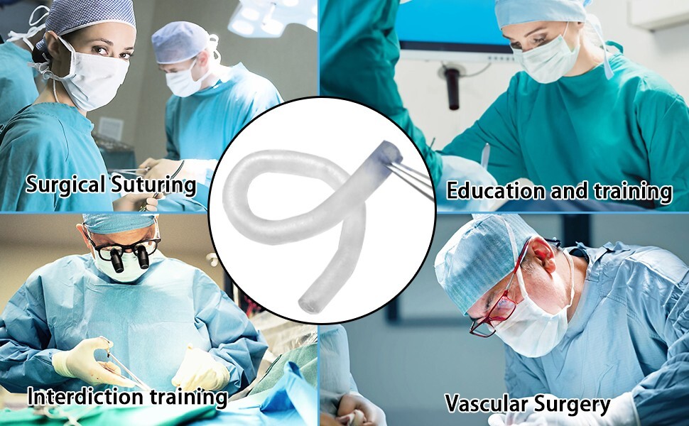 2PCS Human Vascular Model, Suitable Vascular Surgery Suturing Blocking Training