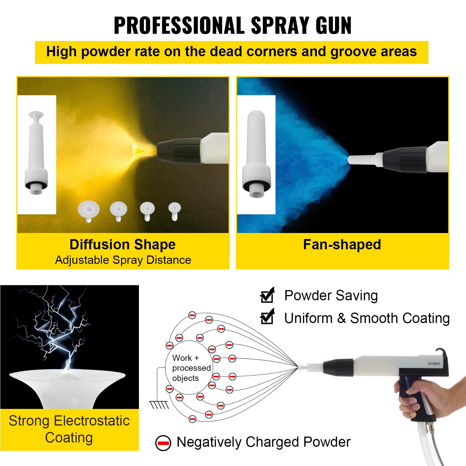 Spray Powder Coating System Machine Spraying Gun Paint System Powder Coating