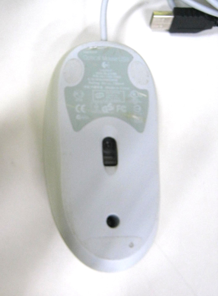 Vintage Logitech Optical White Mouse Model M-UV96 USB #2
