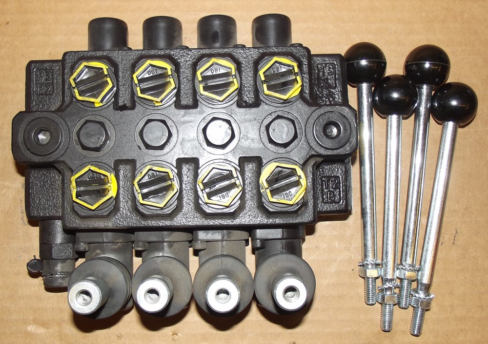 NIMCO CONTROLS 4 SPOOL CONTROL VALVE P2000US CV114 with Handles