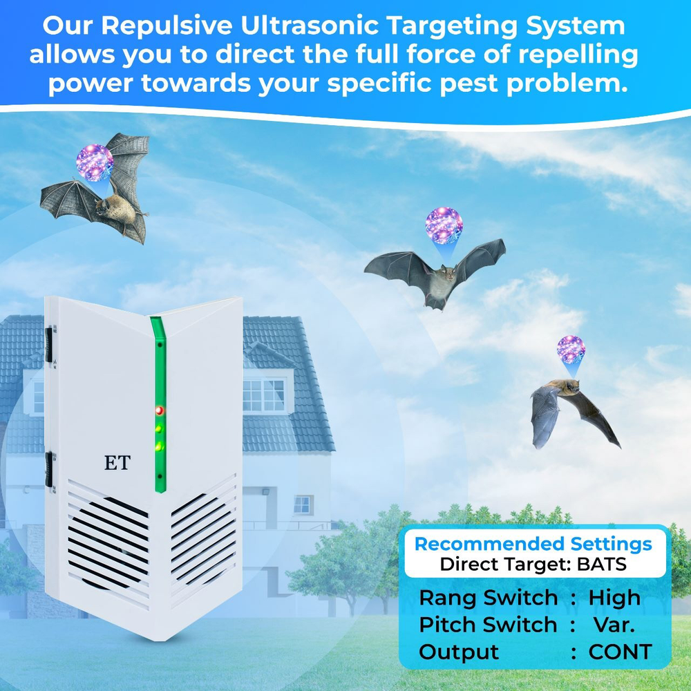 ET Pest Control (Bat Targeting System) | Bat Control | Safely Repel bats