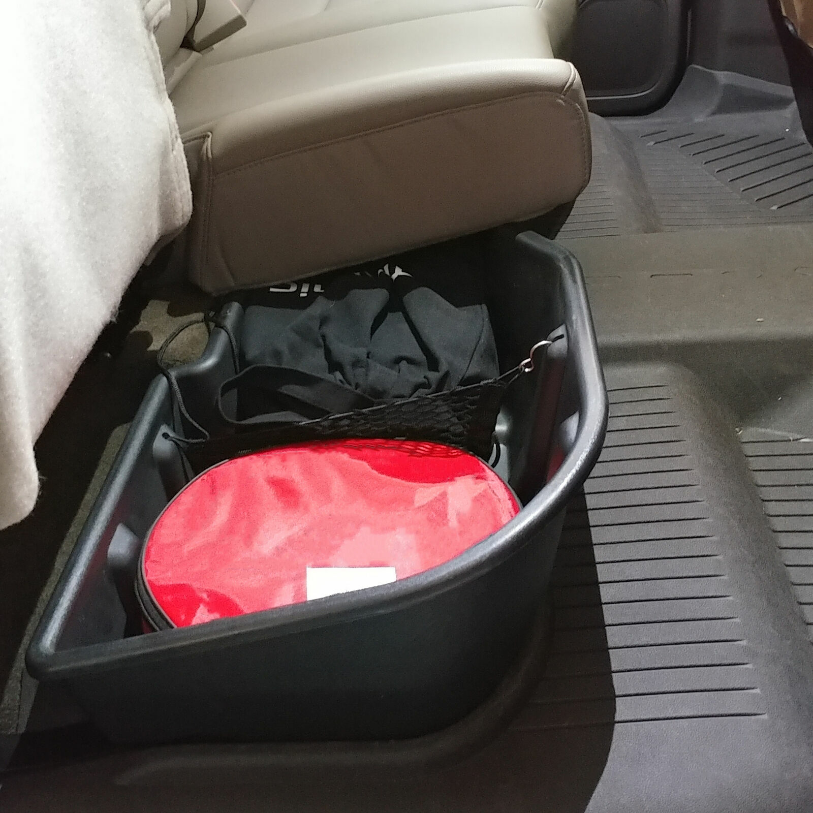 Underseat Storage Box For 07-18 Chevy Silverado Sierra 1500 2500 3500 Crew Cab