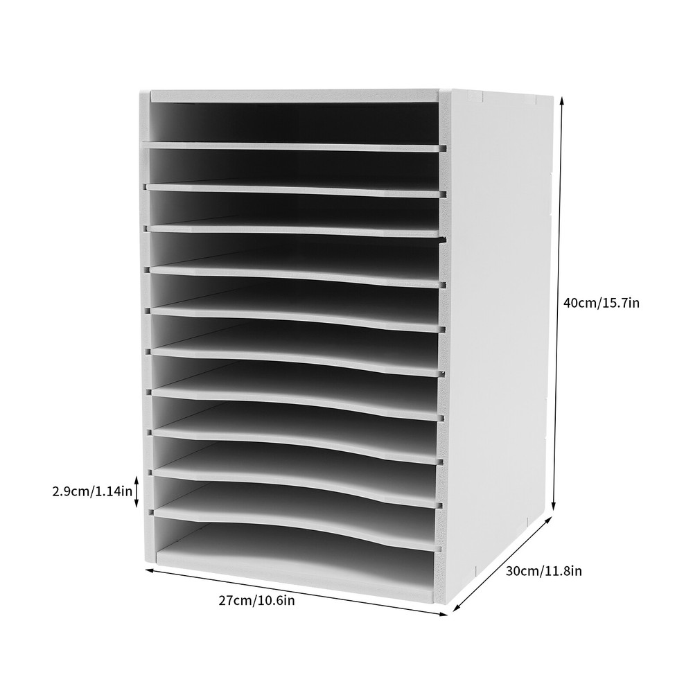 Sorter Vertical Desktop 11 Compartment Multi-functional Durable Laminate Finish