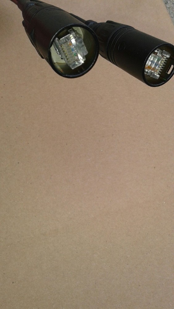 25FT PRO CAT5E Tactical Shielded w/Neutrik Ethercon RJ45 Digital Audio Cable