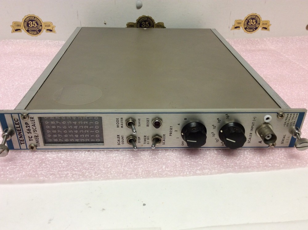 TENNELEC NIM computer module model # TC 562P Timer Scaler Bin Module