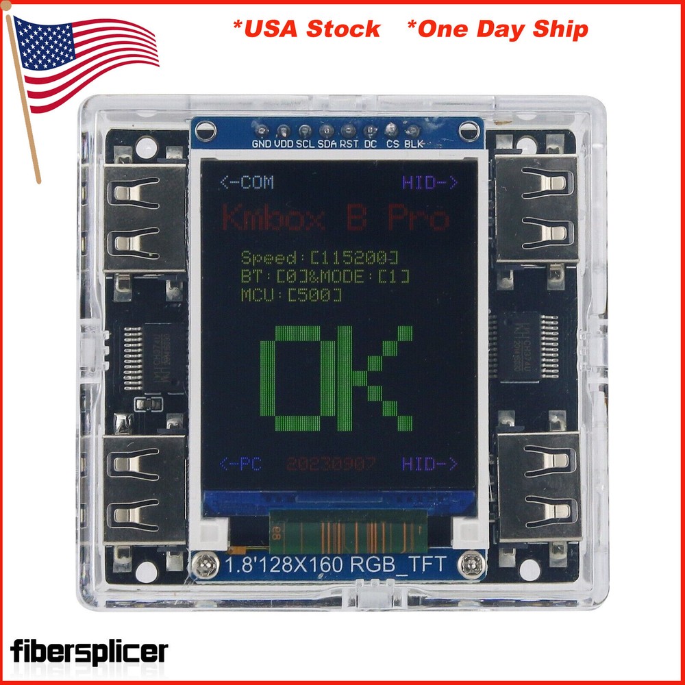 Kmbox B+ (Pro) Keyboard Mouse Controller Macro w/Screen for DMA&Dual Computer#US