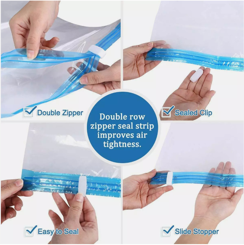 5 Jumbo Vacuum Storage Bags Travel Space Saver Organizer