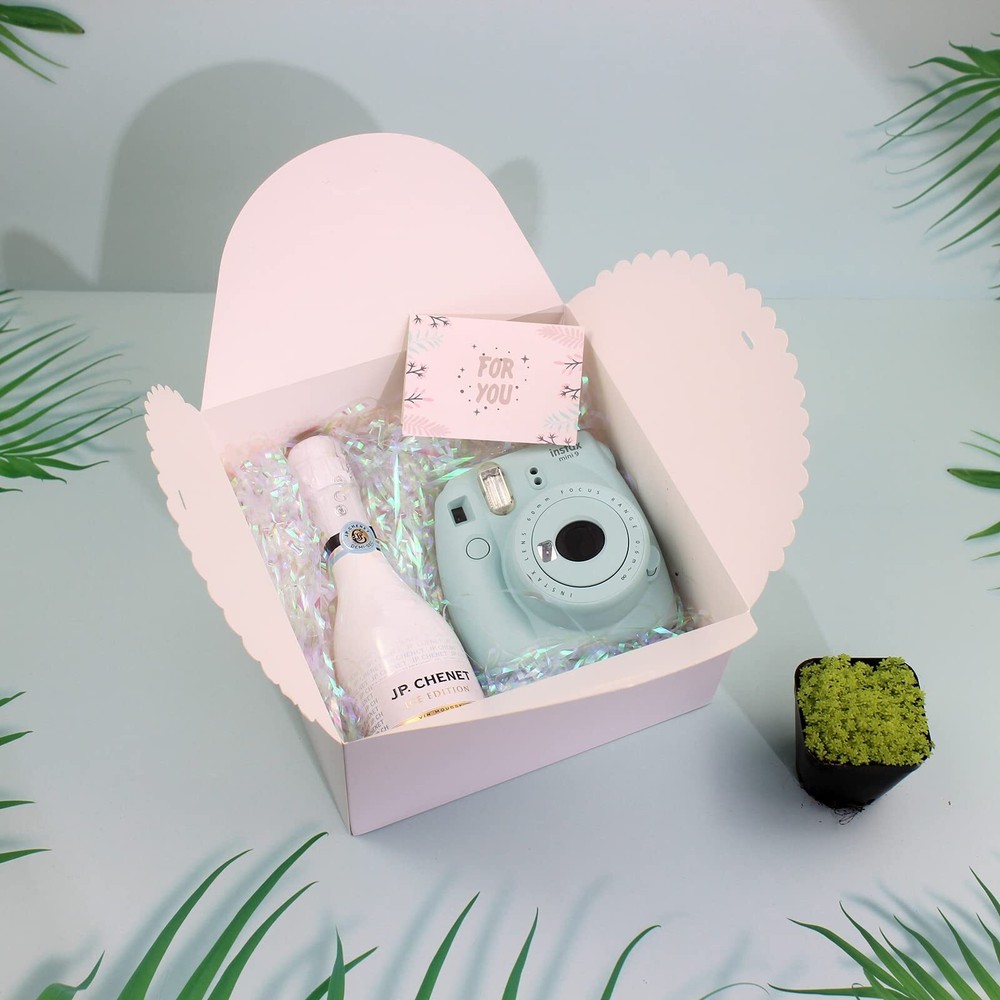 Large White Gift Box 10 Pack Decorative Gift Boxes with Ribbons for Presents ...