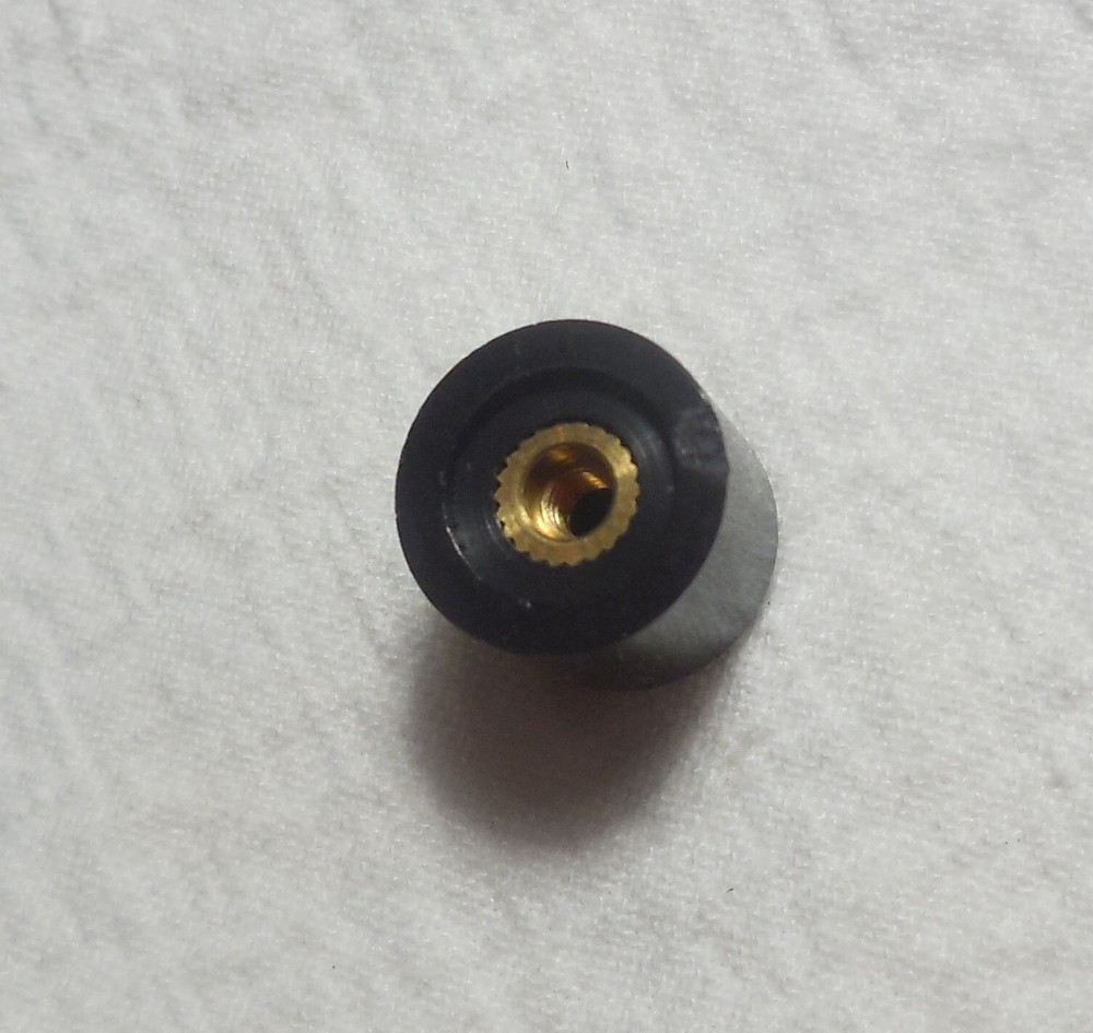 Qty(2) Black RH Threaded Knob 3-56