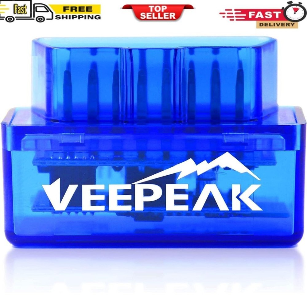 Veepeak Mini Bluetooth OBD2 Scanner OBD II Car Diagnostic Scan Tool for Andro...