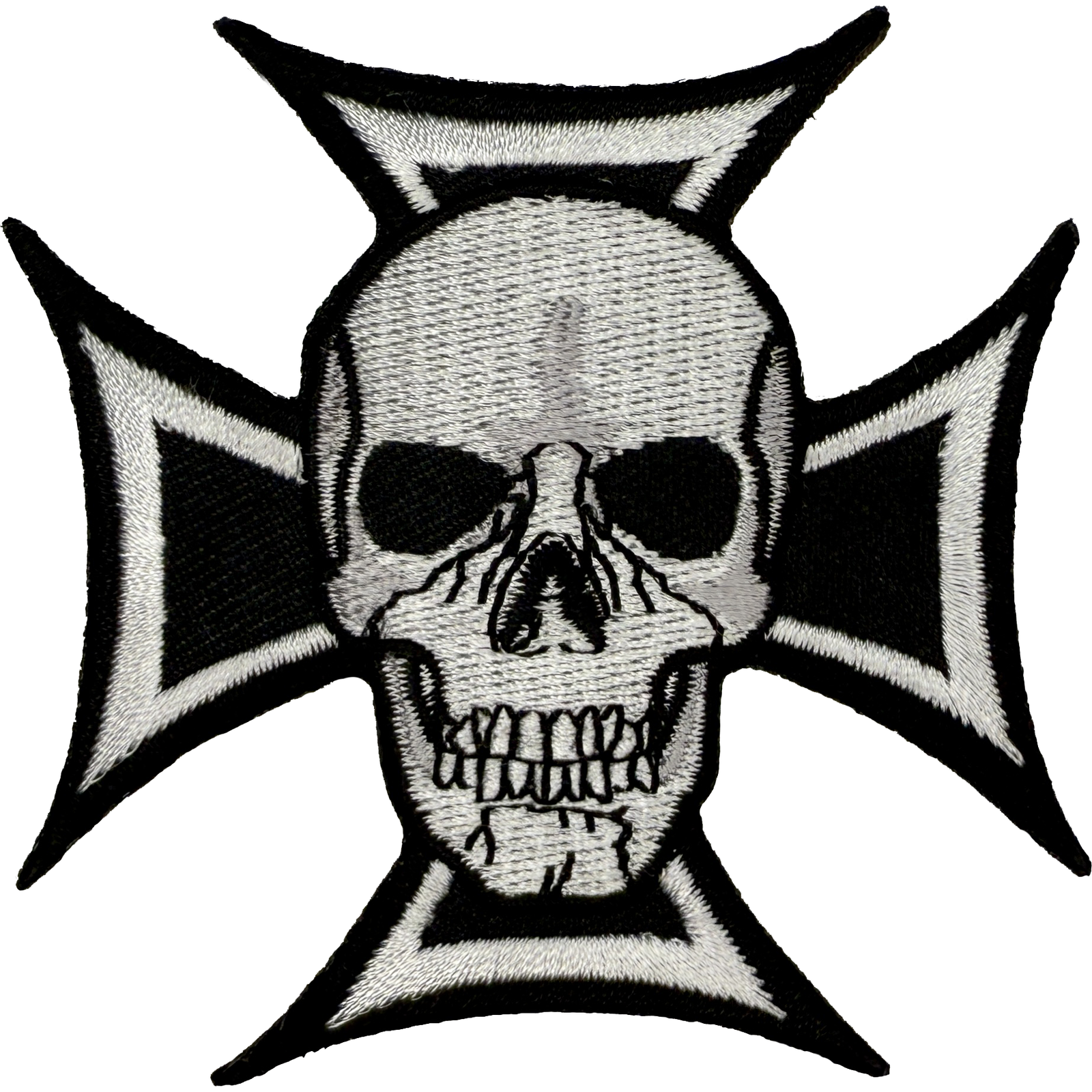 SKULL & IRON CROSS PATCH
