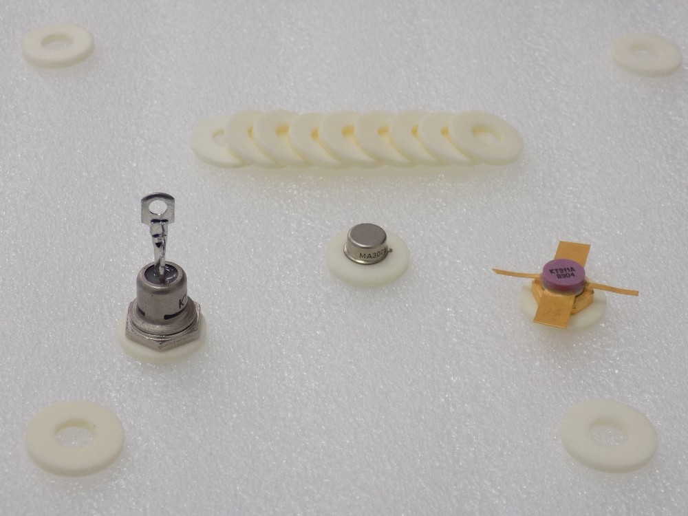 30x Ceramic DO-5 Insulator Rings ( Diode Thyristor Transistor Rectifier ) - DO5