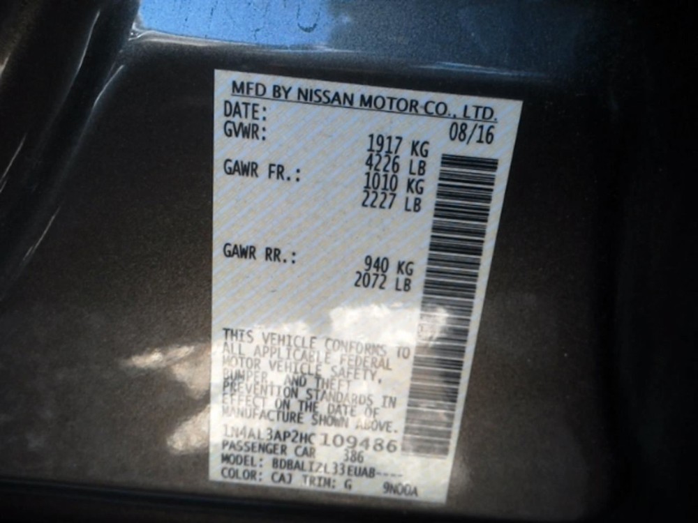 Engine ECM Electronic Control Module Left Hand Fender Fits 16-17 ALTIMA