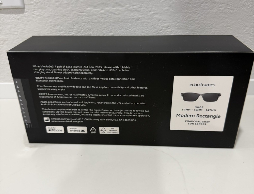Amazon Echo Frames Smart Glasses Designed for Alexa+ Polarized Lenses NWT