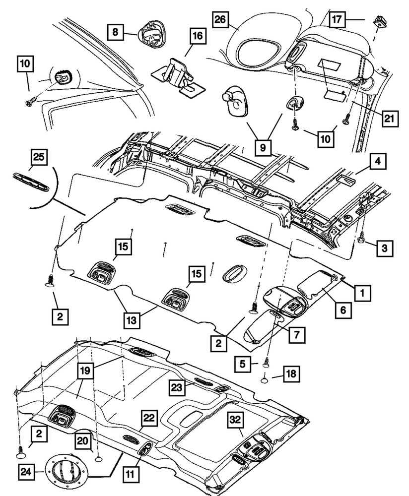 Genuine Mopar Park Assist Display Bracket 5028600AA