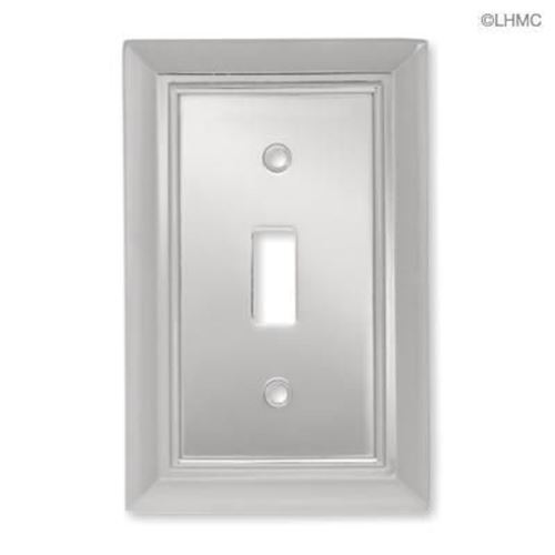 Single Switch Architectural Polished Chrome Wall Plate