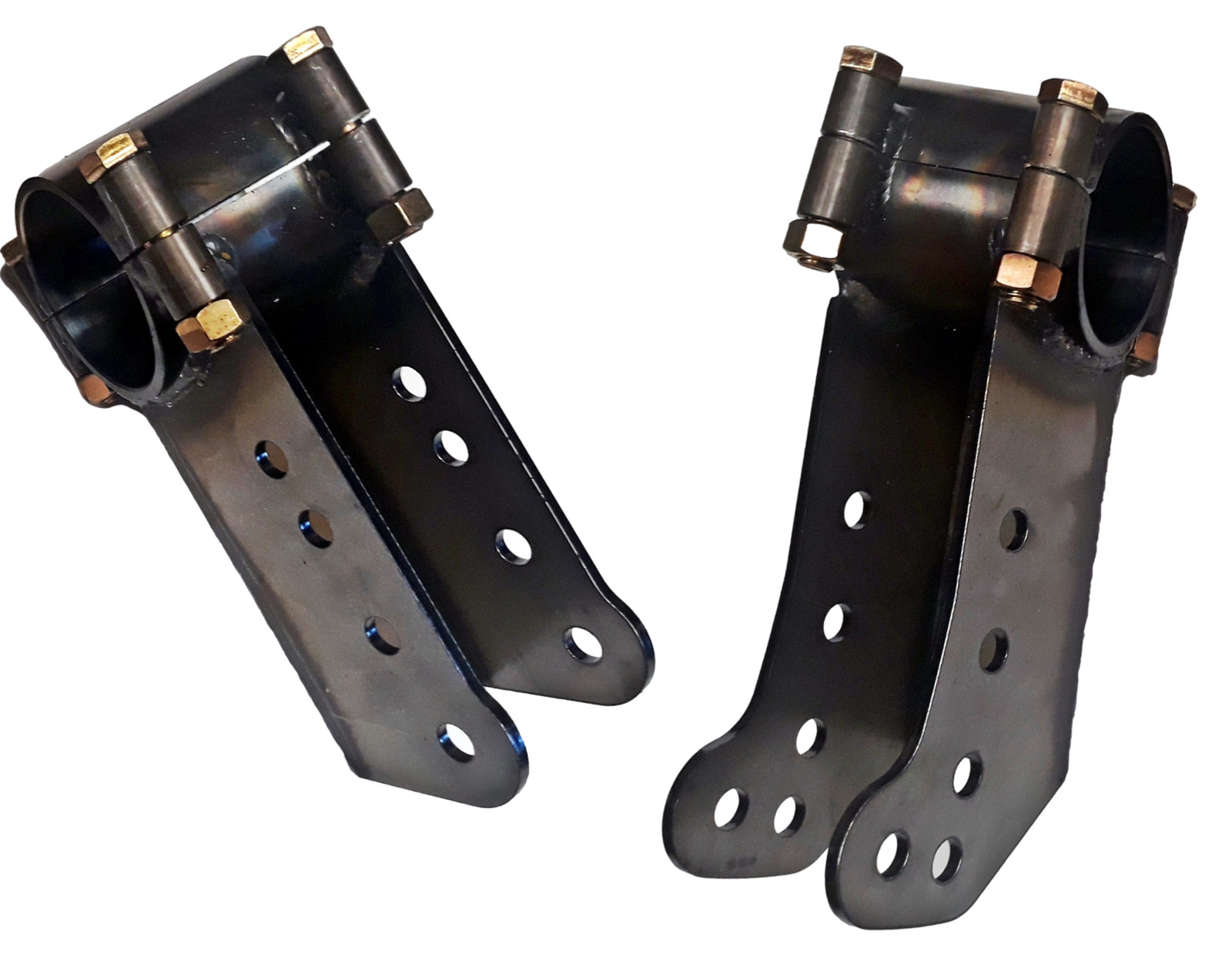 Multi Hole Bolt-On Lower GM Metric Trailing Arm Mounts, Newest Design, pair