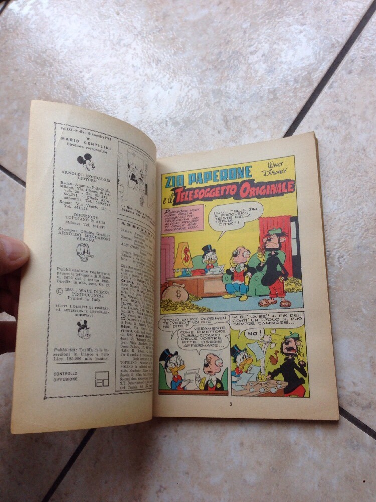 Mickey Mouse Booklet No. 415 1963 Excellent